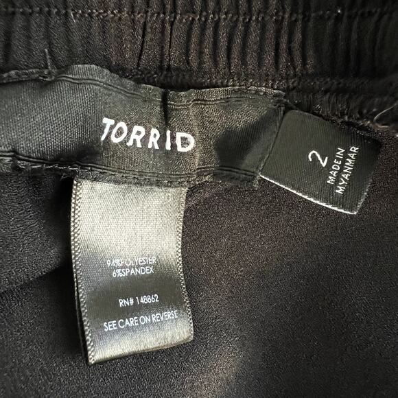 Torrid Plus Size Pants Womens 2X Pull-On Stretch Crepe Work Office Casual Ankle - Picture 6 of 8